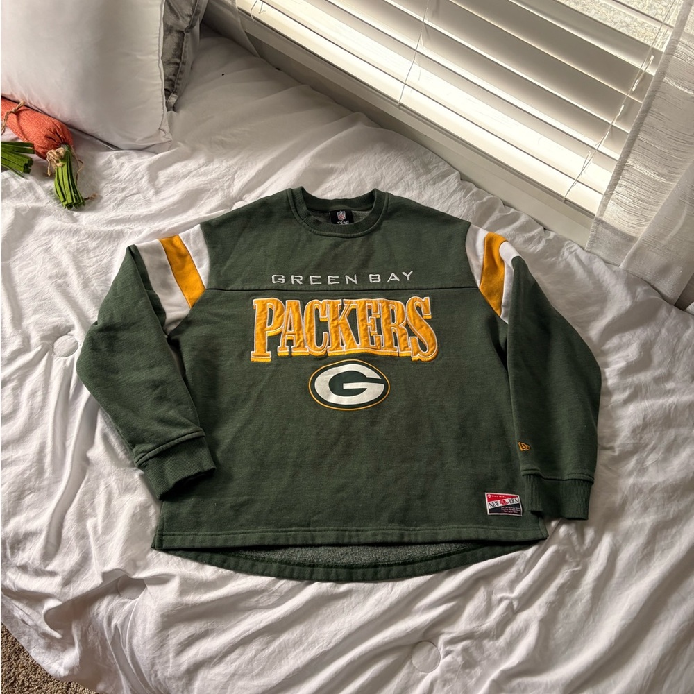 Green Bay Packers Sweatshirt - NFL Team Apparel Crewneck Size M - NWOT